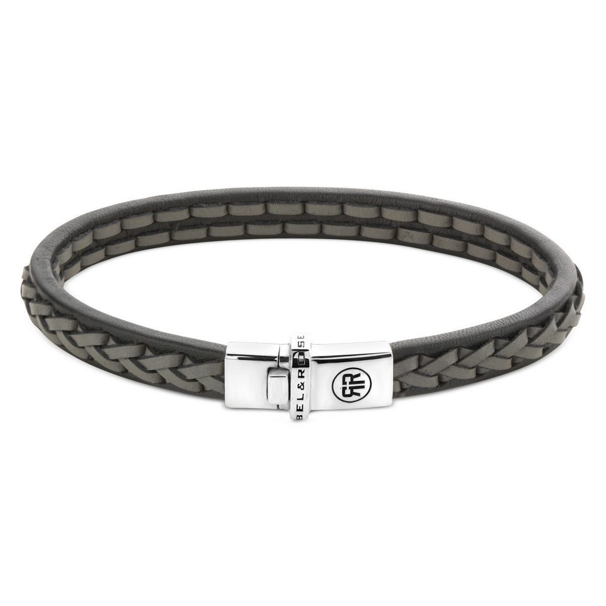 Rebel and Rose Singletranded Black Grey Armband - RR-L0144-S