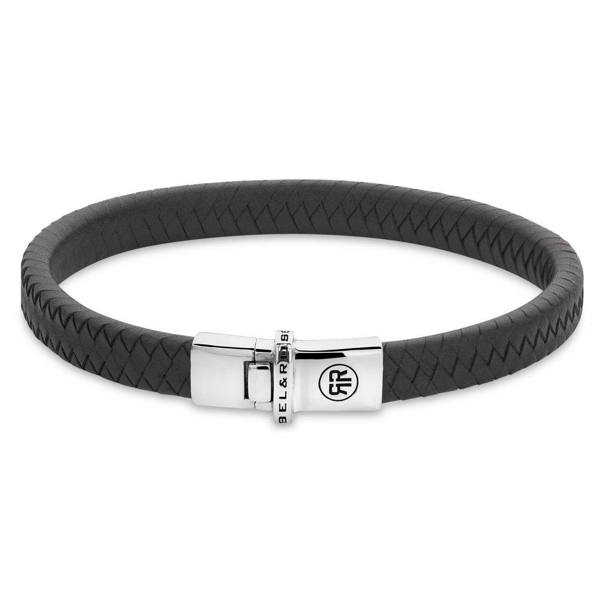 Rebel and Rose Small Braided Anthracite Armband - RR-L0152-S