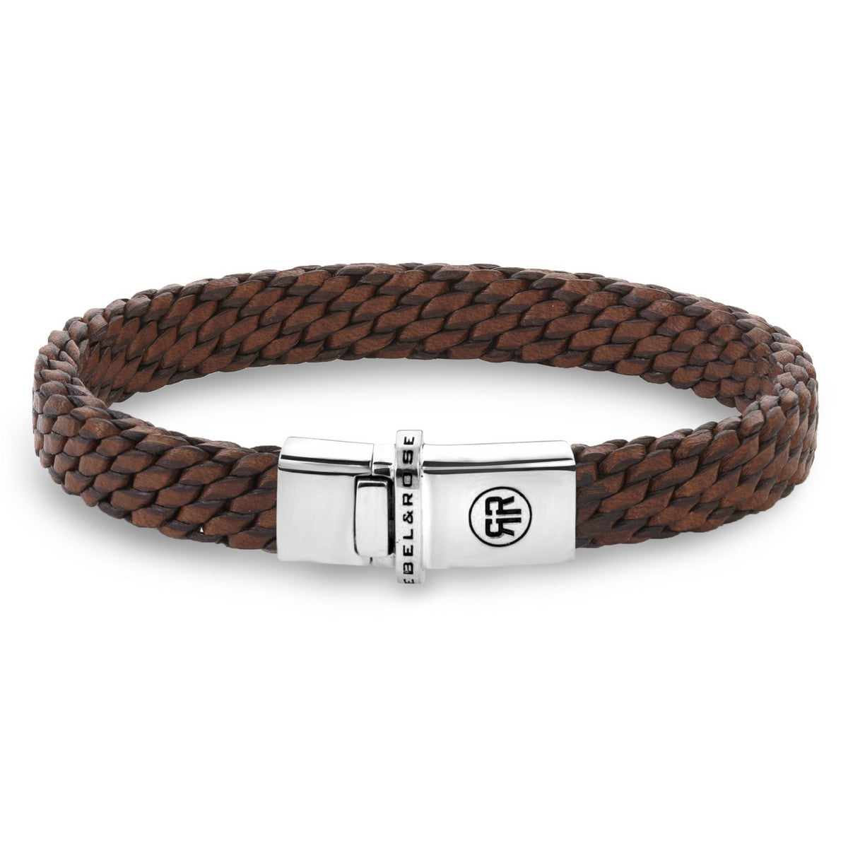 Rebel and Rose Mastery Collection - Woven Patina Cognac Armband - RR-L0169-S