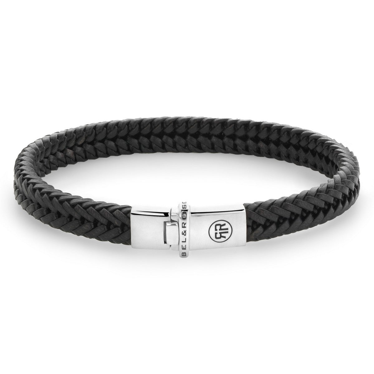 Rebel and Rose Small Braided Apollo Black Armband - RR-L0172-S