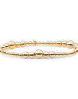 Sparkling Jewels armband Wave Mix Gold SB-G-MIX-04