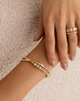 Sparkling Lewels armband Wave Mix Gold SB-G-MIX-04