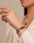 Sparkling Jewels Armband | Mix: gold plated SB-G-3MM-BAR-G54