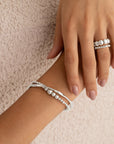 Sparkling Lewels armband Wave Mix - Silver SB-S-MIX-04