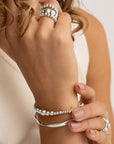 Sparkling Lewels armband Wave Mix - Silver SB-S-MIX-04