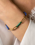 Zinzi gold plated zilveren armband met paperclip 19cm ZIA2455, exclusief en kwalitatief hoogwaardig. Ontdek nu!