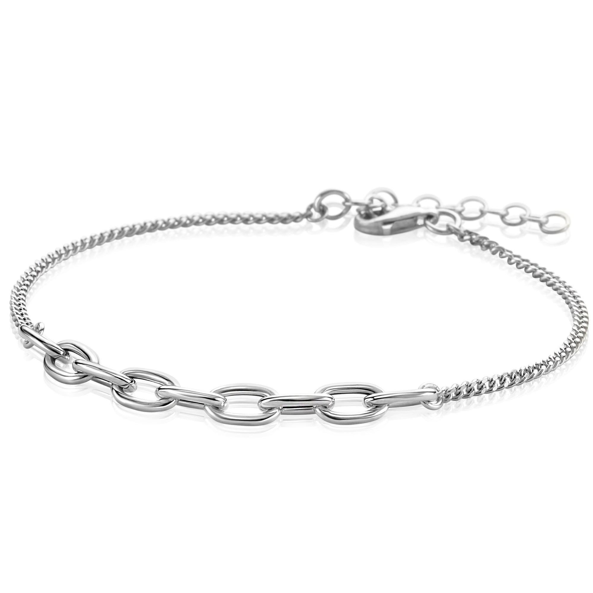 Zinzi zilveren armband met ovale schakels 17-20 cm - ZIA2481, exclusief en kwalitatief hoogwaardig. Ontdek nu!