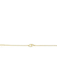 ZINZI gold plated zilveren armband met 2 verbonden hartjes 16,5-19,5cm ZIA2513G