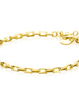 ZINZI gold plated zilveren armband met venetiaanse schakels 3mm 16,5-19,5cm ZIA2587