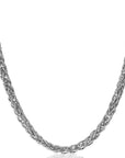 ZINZI zilveren ketting vossenstaart 5mm breed 45cm ZIC2214