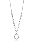 Zinzi zilveren collier 45cm met ovale hanger ZIC2481, exclusief en kwalitatief hoogwaardig. Ontdek nu!