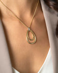 Zinzi gold plated zilveren ketting met luxe ovale hanger 45mm 70cm ZIC2489Y, exclusief en kwalitatief hoogwaardig. Ontdek nu!