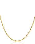 ZINZI gold plated zilveren ketting met glinsterende gedraaide schakels 1,9mm breed 43-45cm ZIC2585G