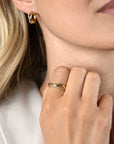 ZINZI gold plated zilveren multilook ring bezet met witte zirkonia's ZIR2629Y