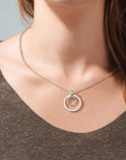 Zilveren ketting - dames - zirkonia 102.0685.45