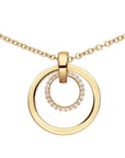 Zilveren ketting verguld - dames - zirkonia 102.8685.45