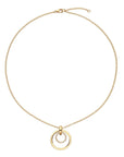 Zilveren ketting verguld - dames - zirkonia 102.8685.45