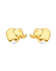 14K Geelgoud Oorknoppen Olifant 5 Mm 4031844