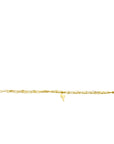 ZINZI gold plated zilveren multi-look armband met glanzende sleutel als bedel ZIA2357