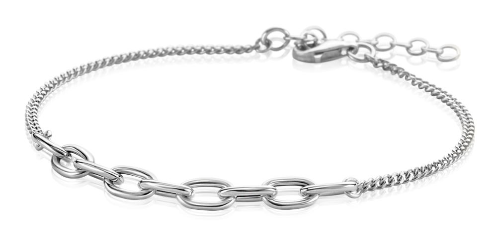 Zinzi zilveren armband met ovale schakels 17-20 cm - ZIA2481, exclusief en kwalitatief hoogwaardig. Ontdek nu!