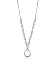 Zinzi zilveren collier 45cm met ovale hanger ZIC2481, exclusief en kwalitatief hoogwaardig. Ontdek nu!