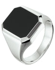 Zilveren Zegelring met onyx - PSN1014739, exclusief en kwalitatief hoogwaardig. Ontdek nu!