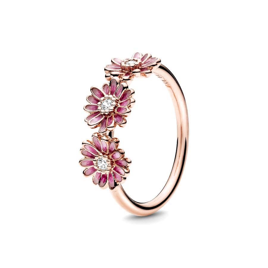 Pandora Roze Madeliefjes Trio Ring 188792C01, exclusief en kwalitatief hoogwaardig. Ontdek nu!