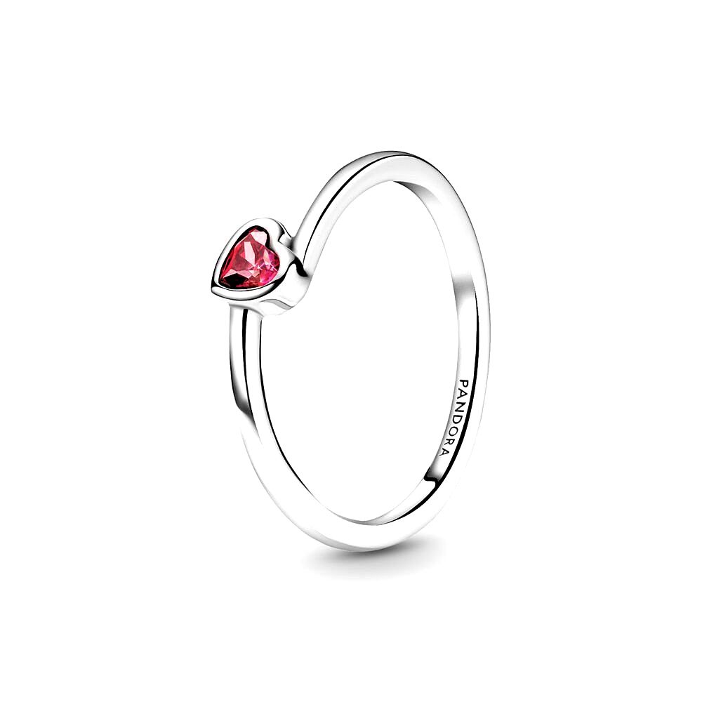 Pandora Heart sterling zilveren ring met rode zirkonia 199267C01, exclusief en kwalitatief hoogwaardig. Ontdek nu!