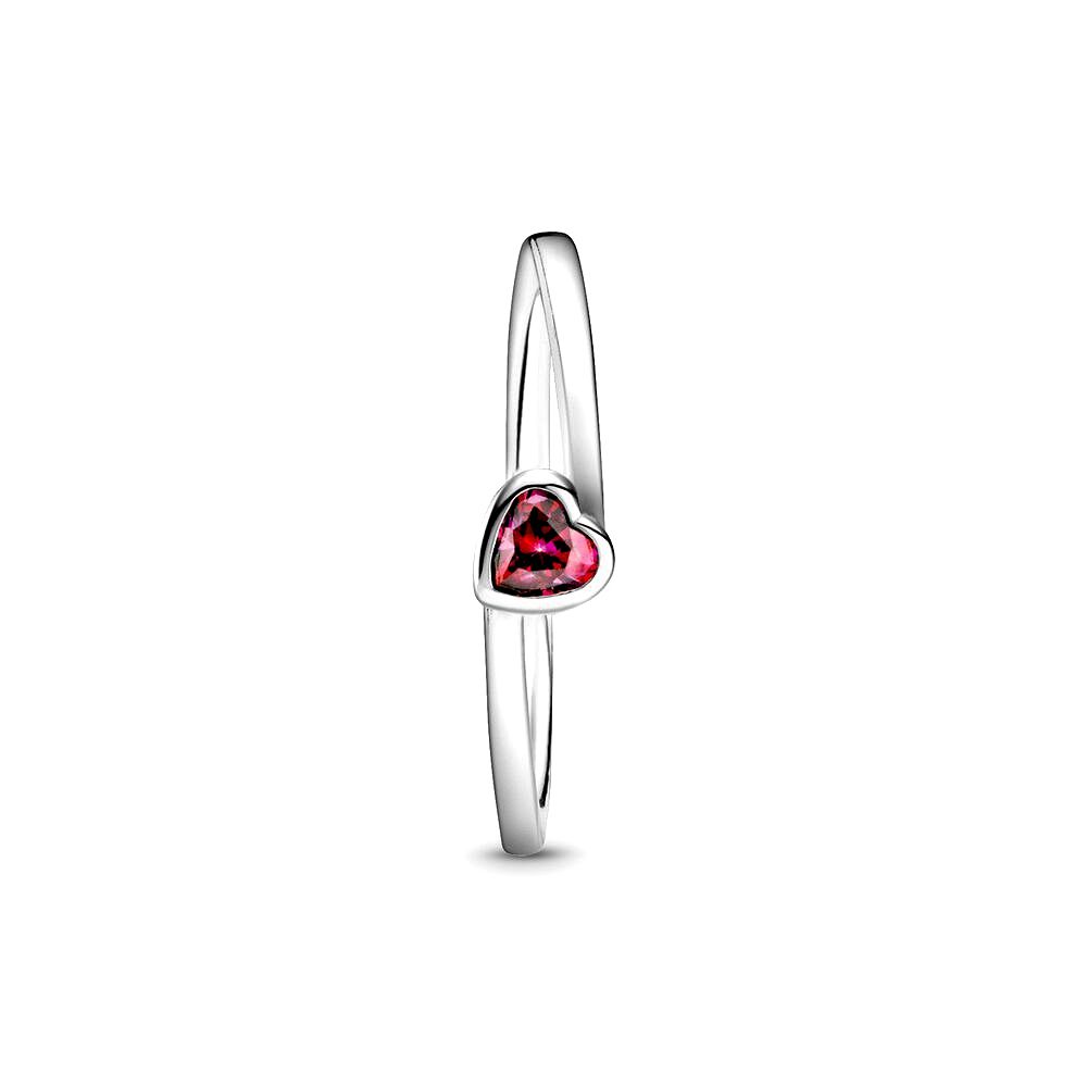 Pandora Heart sterling zilveren ring met rode zirkonia 199267C01, exclusief en kwalitatief hoogwaardig. Ontdek nu!