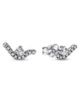 Pandora Sparkling Wave Stud Earrings 292544C01, exclusief en kwalitatief hoogwaardig. Ontdek nu!