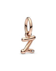 Pandora Letter z Script Alphabet Dangle Charm 782457C01, exclusief en kwalitatief hoogwaardig. Ontdek nu!