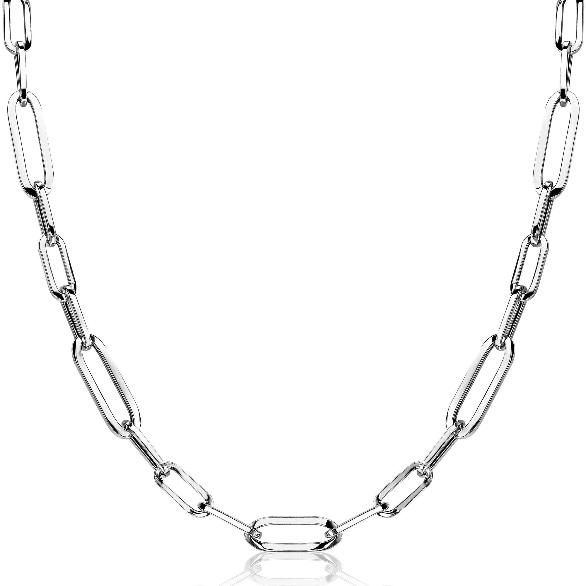 Zinzi zilveren ketting 45cm met ovale closed for ever schakels 6mm breed ZIC1990, exclusief en kwalitatief hoogwaardig. Ontdek nu!