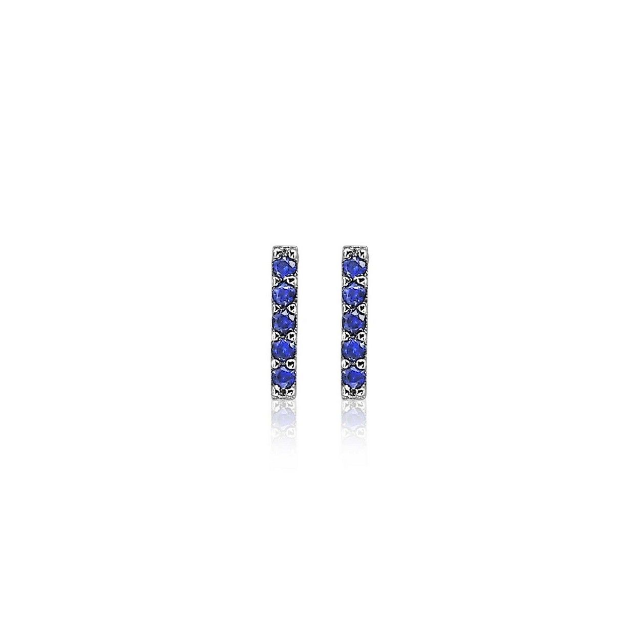 Zinzi zilveren oorknoppen staafje blauw 8mm ZIO1689B, exclusief en kwalitatief hoogwaardig. Ontdek nu!