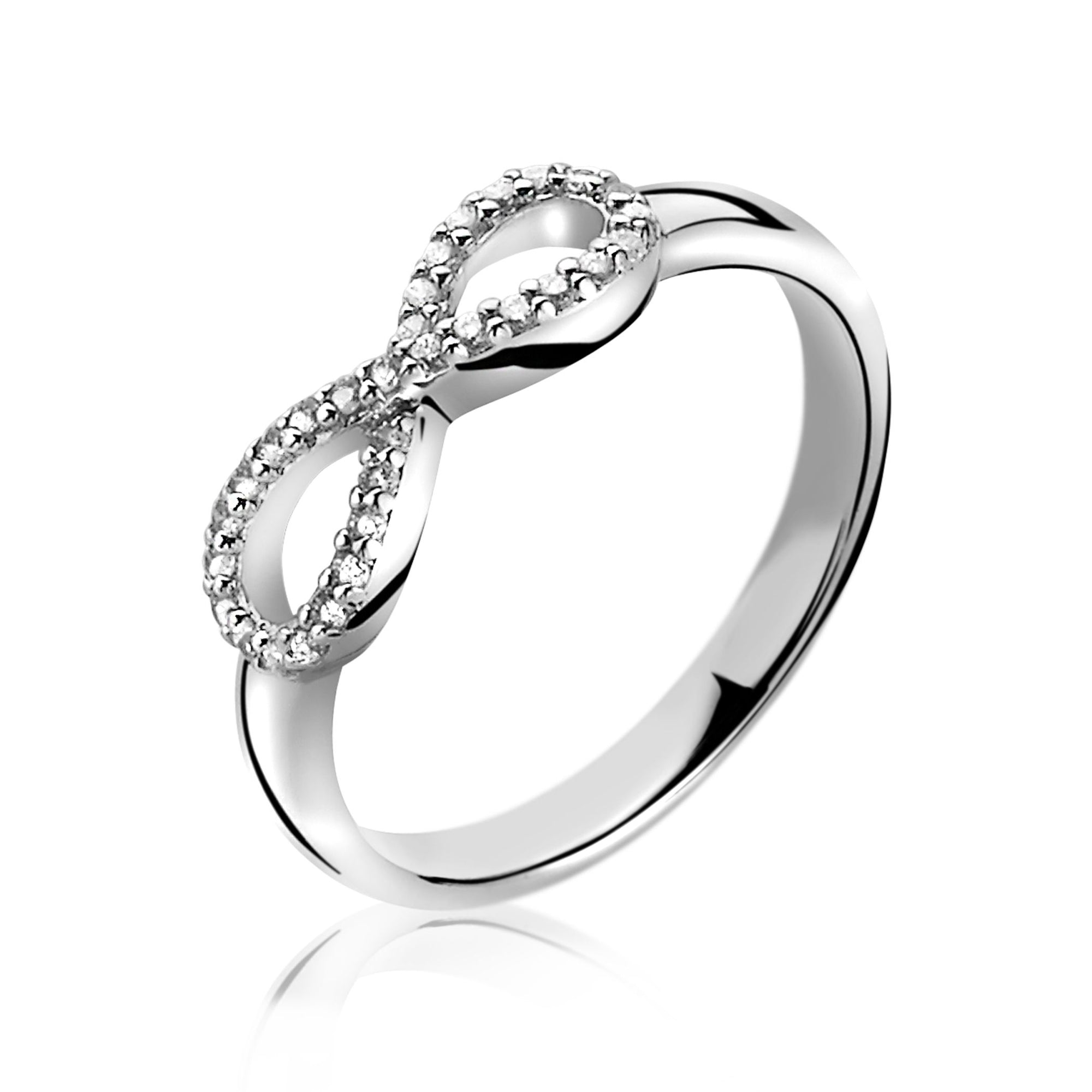 Zinzi zilveren ring infinity wit ZIR1065Z, exclusief en kwalitatief hoogwaardig. Ontdek nu!