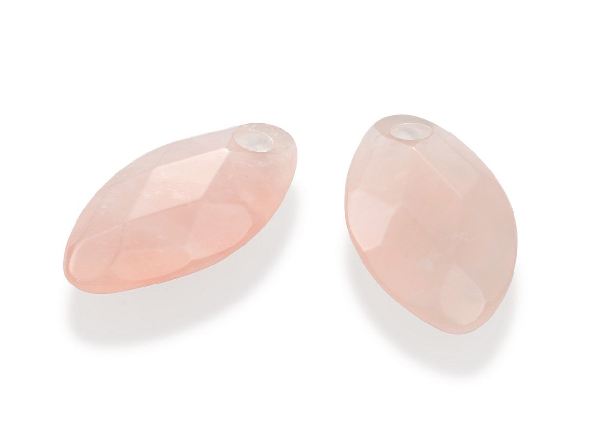 Sparkling Jewels - Oorstenen: Leaf - Rose Quartz EAGEM13-FCLF-S, exclusief en kwalitatief hoogwaardig. Ontdek nu!