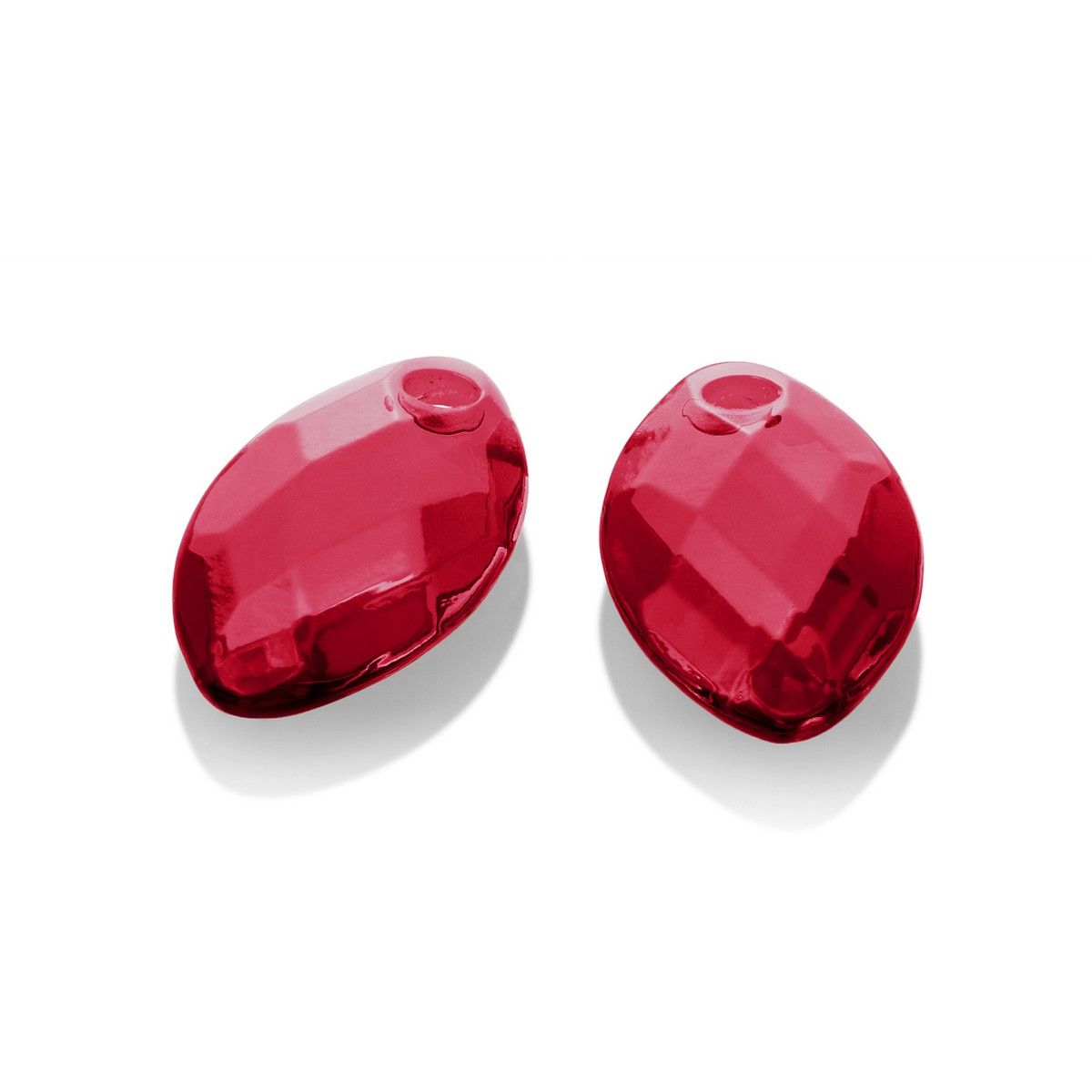 Sparkling Jewels - Oorstenen: Leaf - Fuchsia Quartz EAGEM51-FCLF-S, exclusief en kwalitatief hoogwaardig. Ontdek nu!