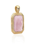 Sparkling Jewels hanger - Gold - Rose Quartz Baguette SPG23-G13, exclusief en kwalitatief hoogwaardig. Ontdek nu!