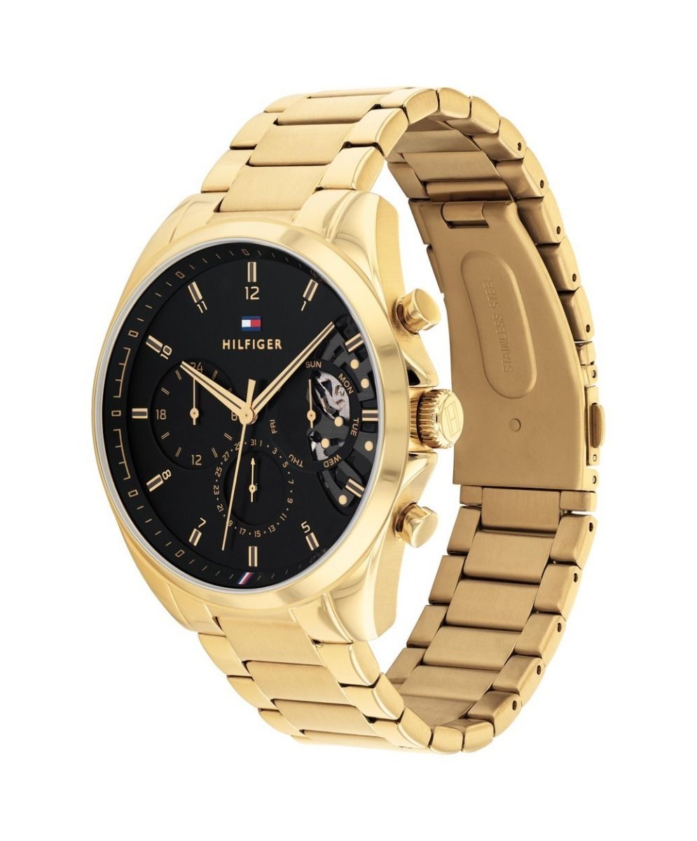 Tommy Hilfiger TH1710447 Horloge Heren - 44 mm - Goudkleurig, exclusief en kwalitatief hoogwaardig. Ontdek nu!