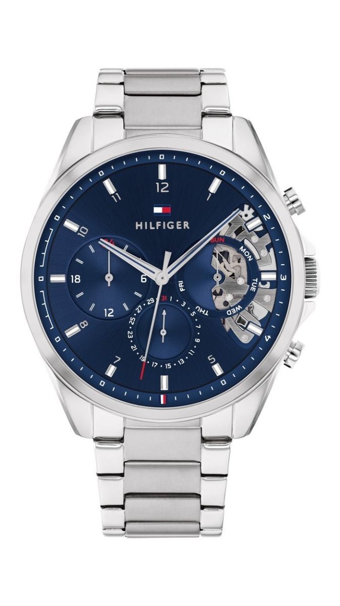 Tommy Hilfiger TH1710448 Horloge - Staal - Zilverkleurig - 44mm, exclusief en kwalitatief hoogwaardig. Ontdek nu!