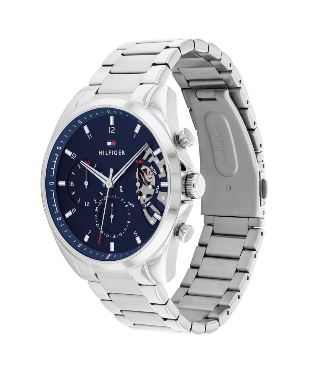 Tommy Hilfiger TH1710448 Horloge - Staal - Zilverkleurig - 44mm, exclusief en kwalitatief hoogwaardig. Ontdek nu!