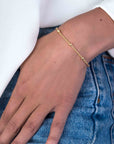 Zinzi zilveren fantasie armband goud verguld 17,5-20,5cm ZIA1128G, exclusief en kwalitatief hoogwaardig. Ontdek nu!