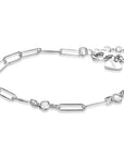 Zinzi zilveren armband paperclip schakel rond zirconia 17-20 cm ZIA2079, exclusief en kwalitatief hoogwaardig. Ontdek nu!