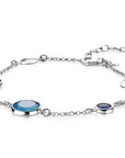 Zinzi zilveren fantasie armband met ronde zettingen blauw-kobalt 17-20 cm ZIA2110, exclusief en kwalitatief hoogwaardig. Ontdek nu!