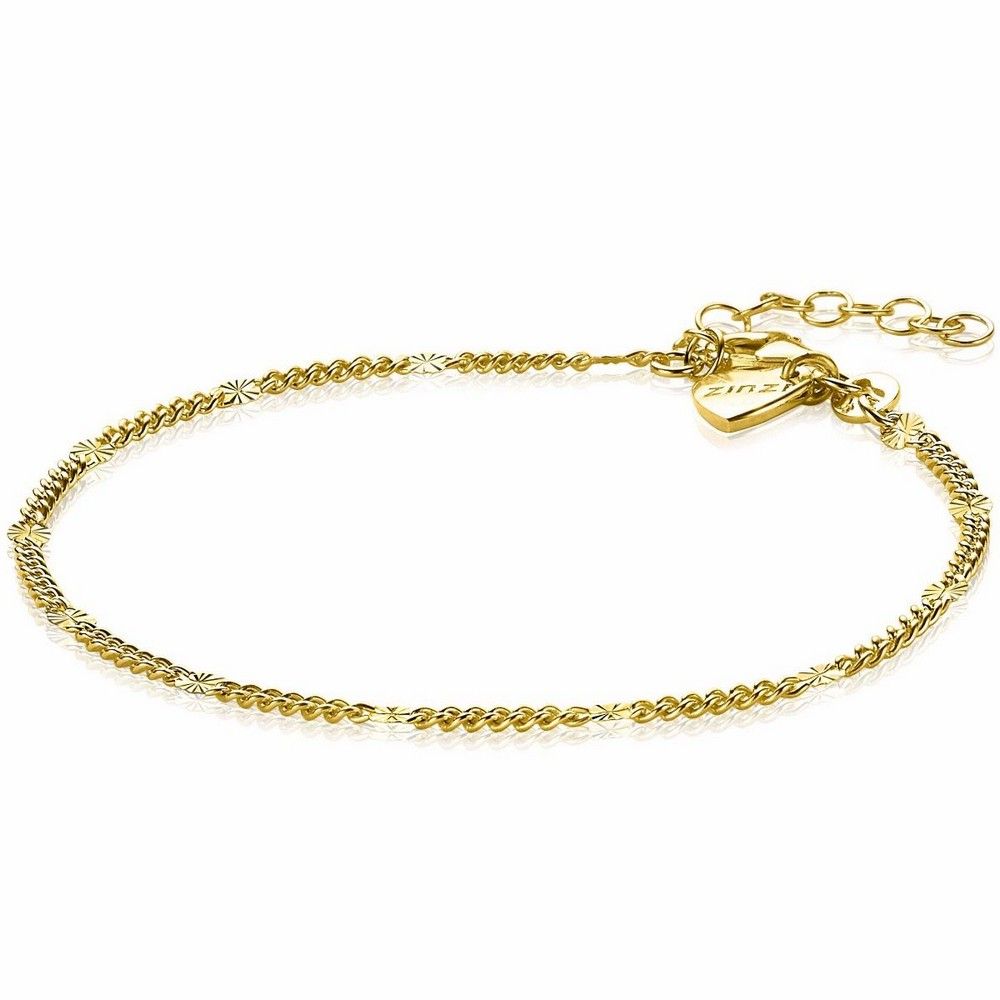 Zinzi zilveren gourmet fantasie armband 14K geel verguld 2,7mm breed 17-20cm ZIA2157G, exclusief en kwalitatief hoogwaardig. Ontdek nu!