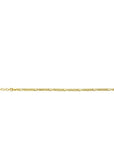 Zinzi gold plated zilveren figaro armband 3,5mm breed ZIA2291G, exclusief en kwalitatief hoogwaardig. Ontdek nu!