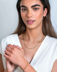 Zinzi gold plated zilveren koffieboon schakelarmband 5mm breed ZIA2340G, exclusief en kwalitatief hoogwaardig. Ontdek nu!