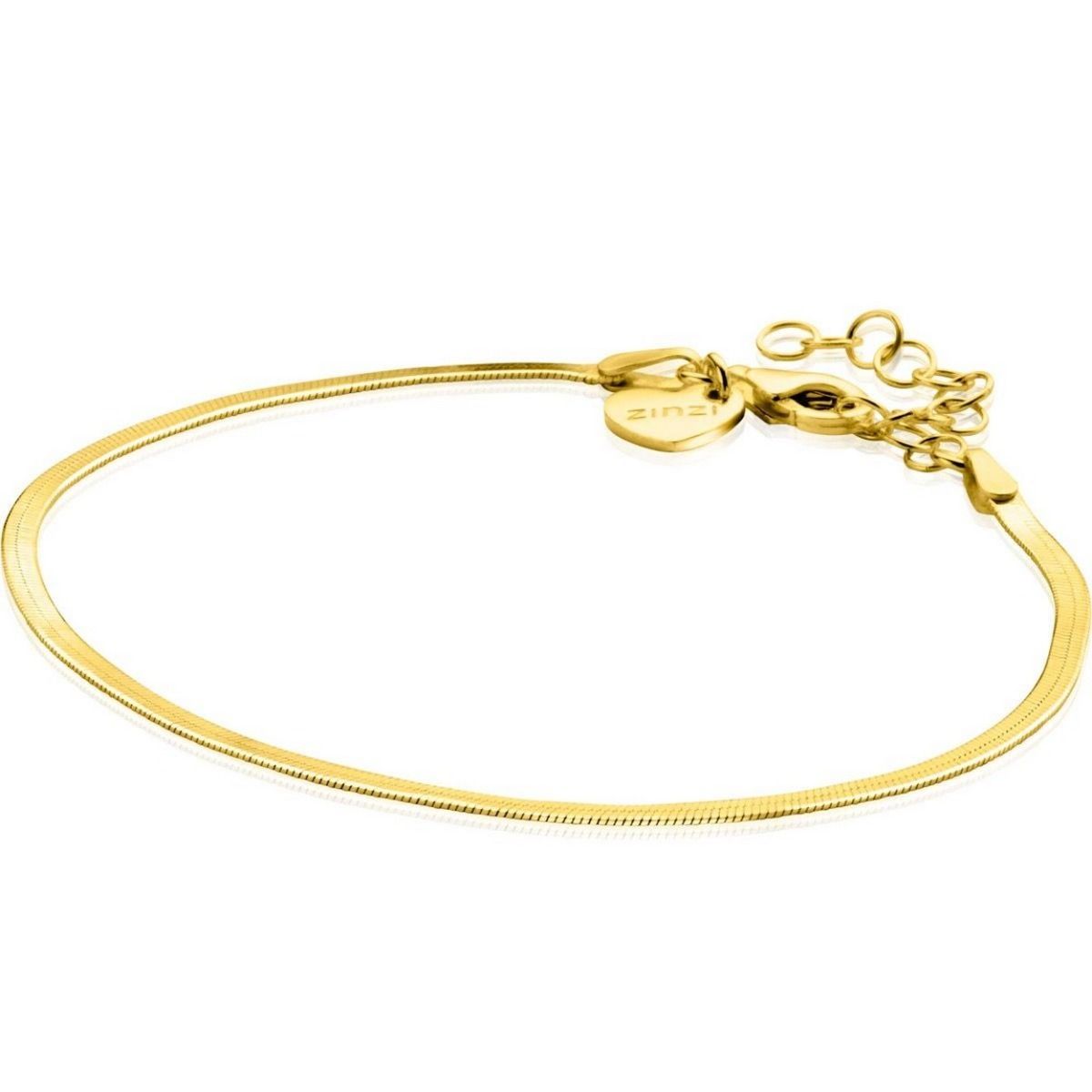 Zinzi gold plated zilveren platte slangen-armband 1,9mm breed ZIA2360, exclusief en kwalitatief hoogwaardig. Ontdek nu!