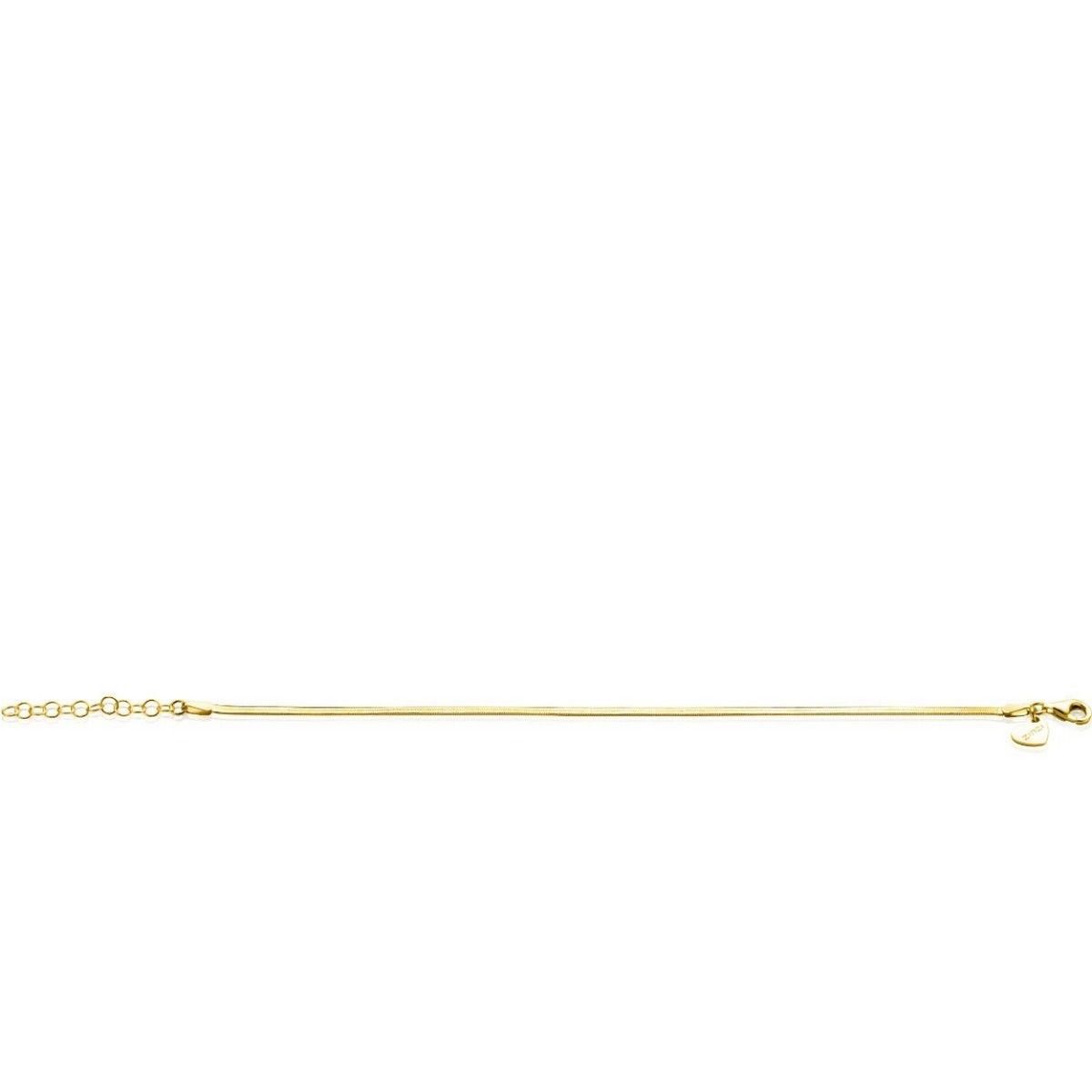 Zinzi gold plated zilveren platte slangen-armband 1,9mm breed ZIA2360, exclusief en kwalitatief hoogwaardig. Ontdek nu!