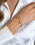 Zinzi gold plated zilveren multi-look armband gourmet- en figaro schakels, glimmende rondjes ZIA2368, exclusief en kwalitatief hoogwaardig. Ontdek nu!