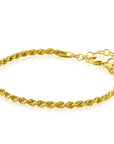 Zinzi gold plated zilveren koord armband 2,6mm breed ZIA2386G, exclusief en kwalitatief hoogwaardig. Ontdek nu!